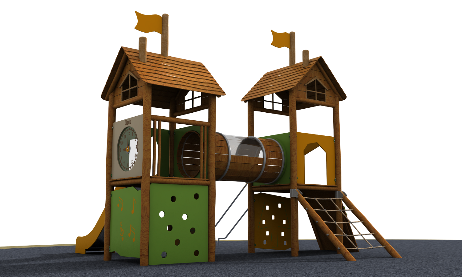 Small Children Outdoor Wooden Playhouse