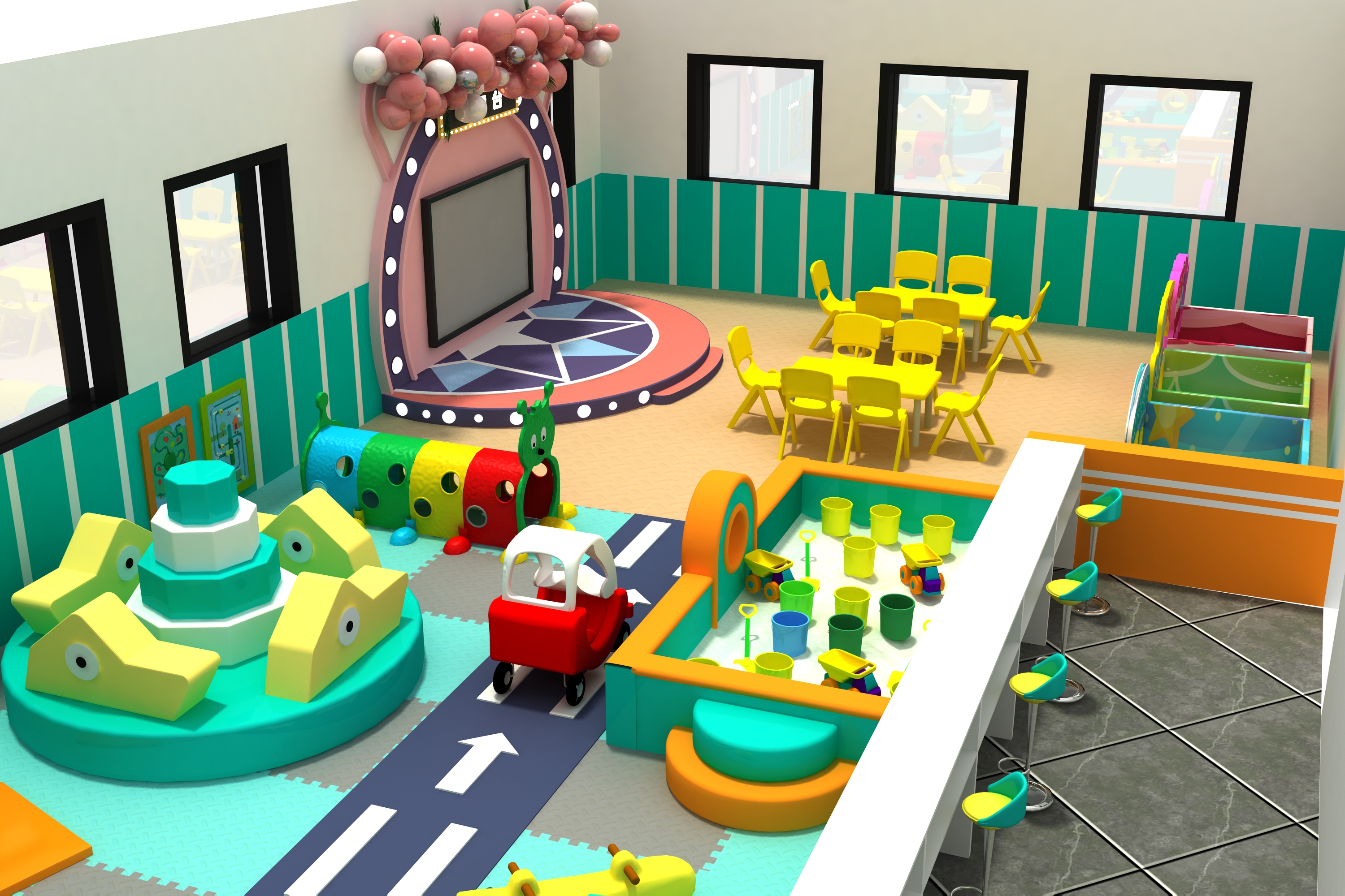 How to use indoor soft playground?