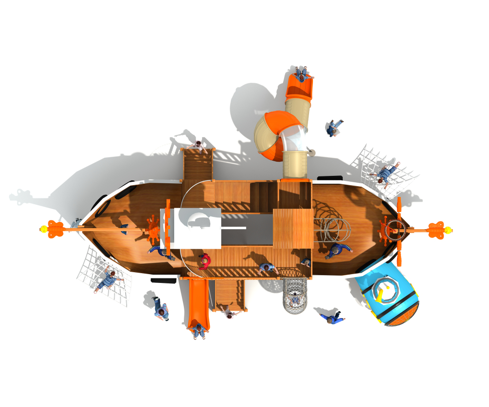 New Commercial Wood Outdoor Kids Adventure Playground