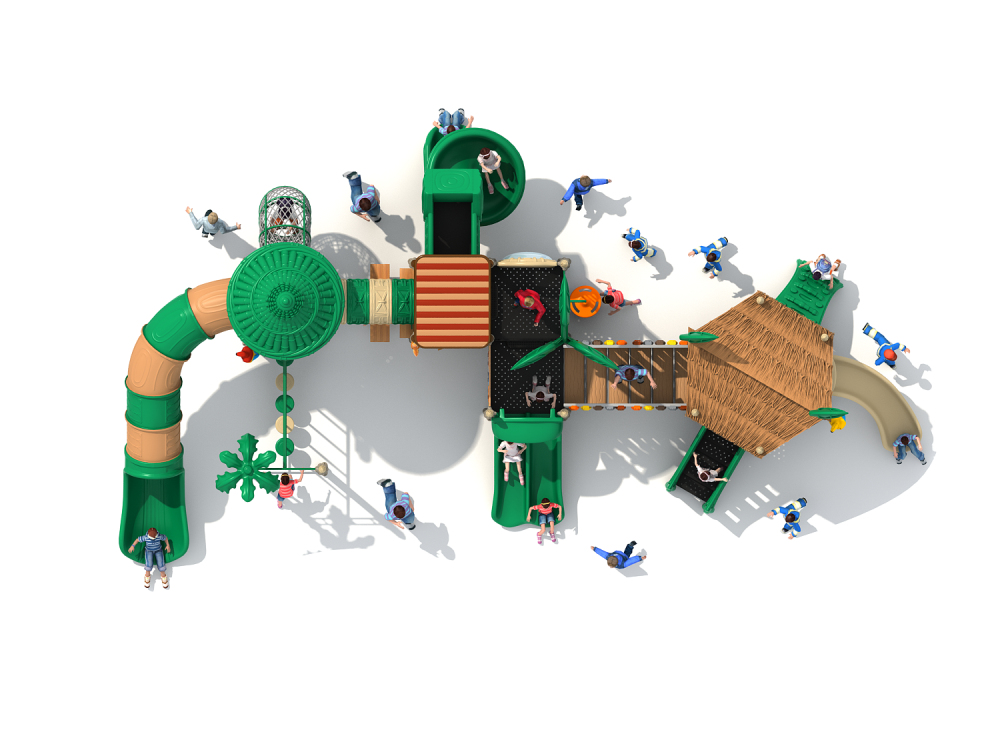 Quality Forest Series Outdoor Playground For Kids with Café