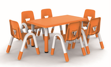 Hot Sale Moon Shaped Children Desk Table School Good Price Children Furniture Plastic Kids Study Desk 