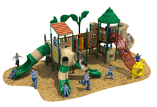 Small Forest Series Outdoor Playground For Kids with Café