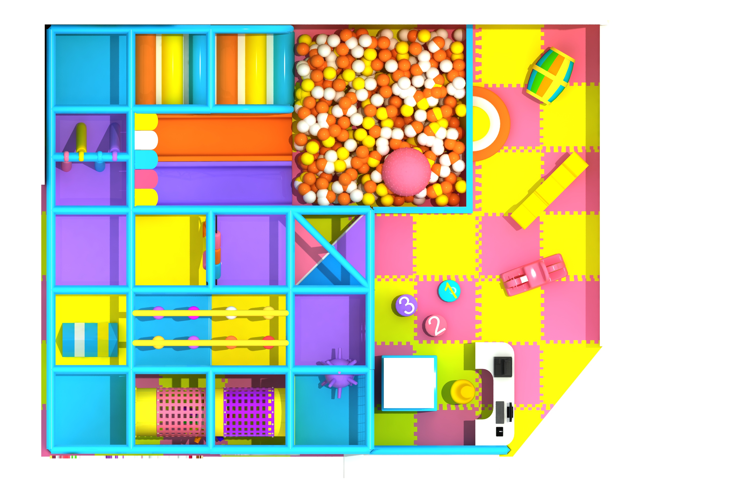 Wooden Candy Theme Indoor Playground for amusement park