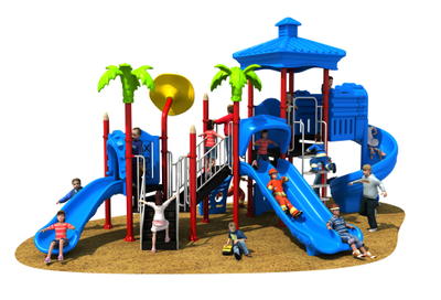 Big Slides Customized Outdoor Kids Plastic Children Playground 
