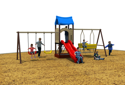 Custom Outdoor Playground, Outdoor Preschool Playground Equipment Plastic Outdoor Slide 