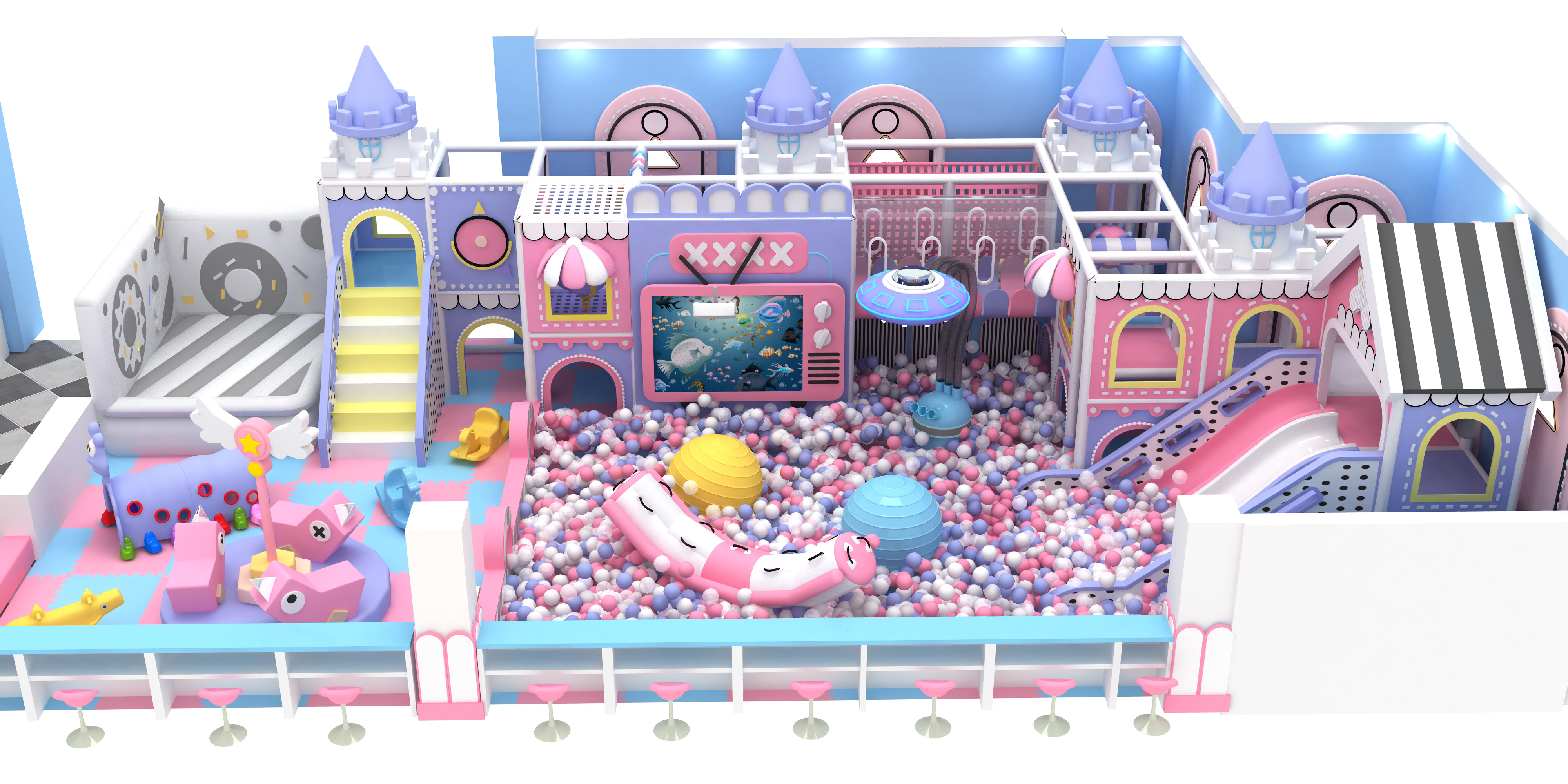 Top Candy Theme Indoor Playground for Kids