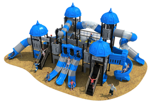 Cheap Castle Series Outdoor Playground with Café