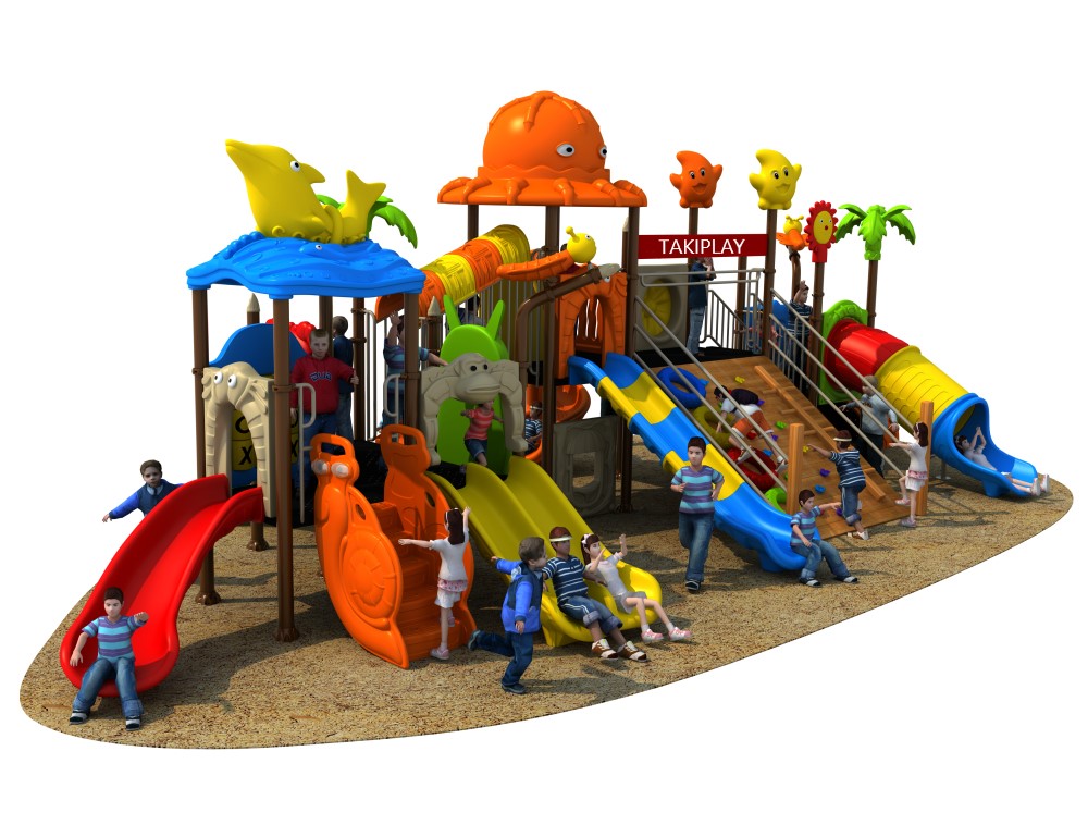 New Style Amusement Park with Safety Tube Slide Big Outdoor Playground