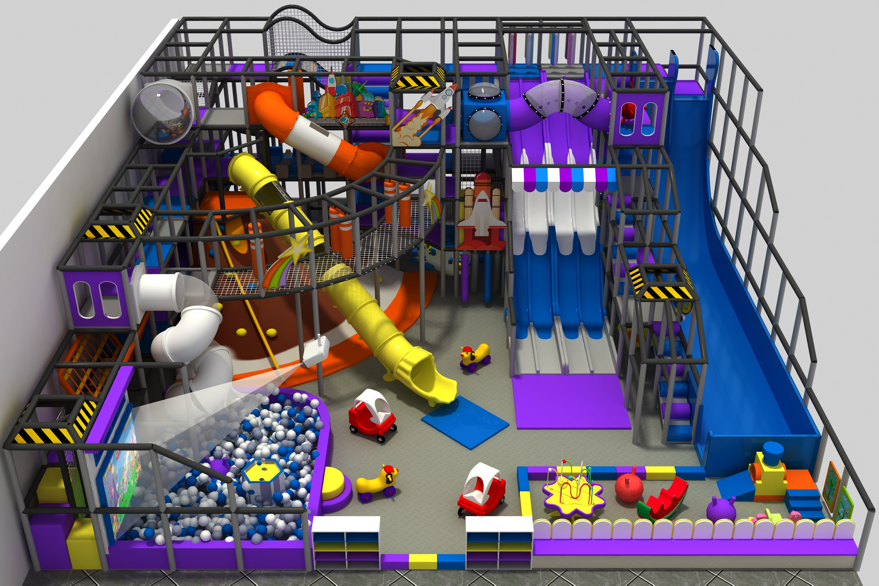 Top Space Themed Indoor Playground With Stainless Steel