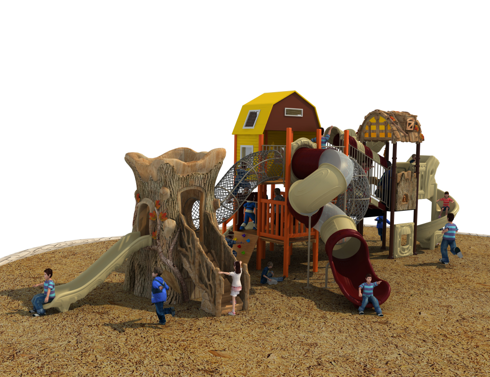 Ancient Tribe Series Popular Kids Plastic Big Commercial Outdoor Playground Equipment 