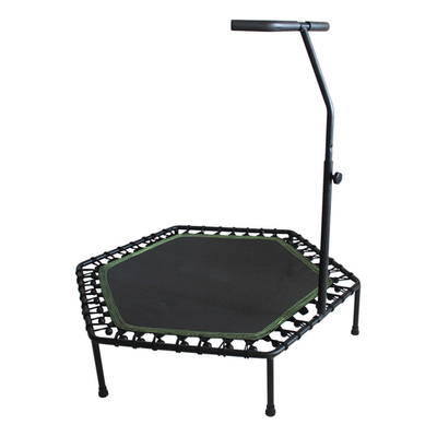 Indoor Mini Handrail Single Bungee Jumping Trampoline for Sale 