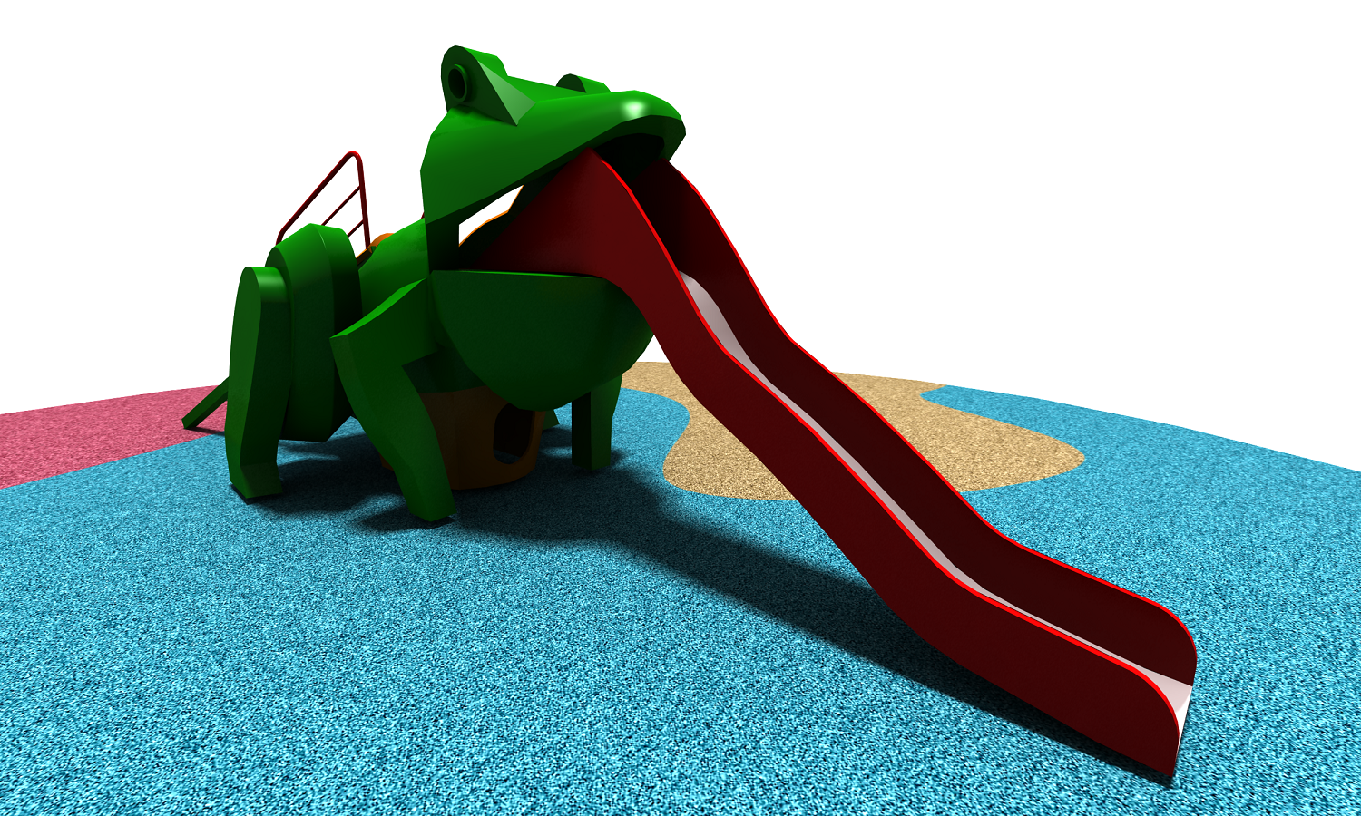 Frog Non-standard Outdoor Playground with Slides