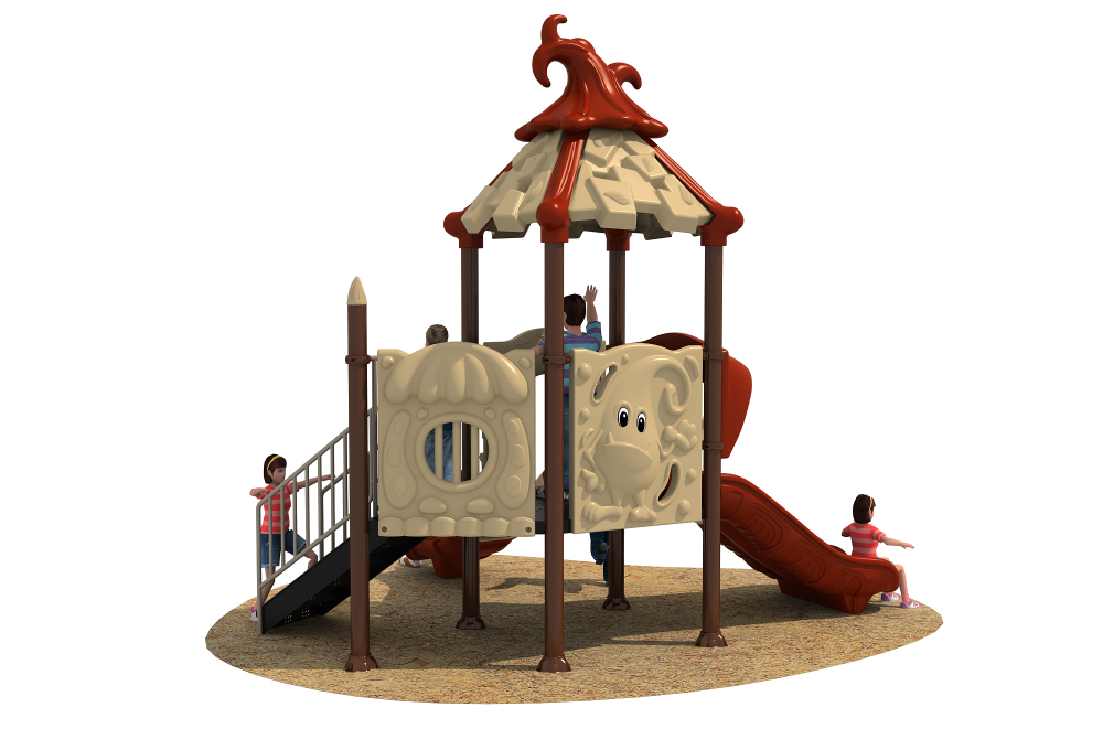 High End Procute Children Outdoor Park Playground Plastic Slide Equipment Wholesale 