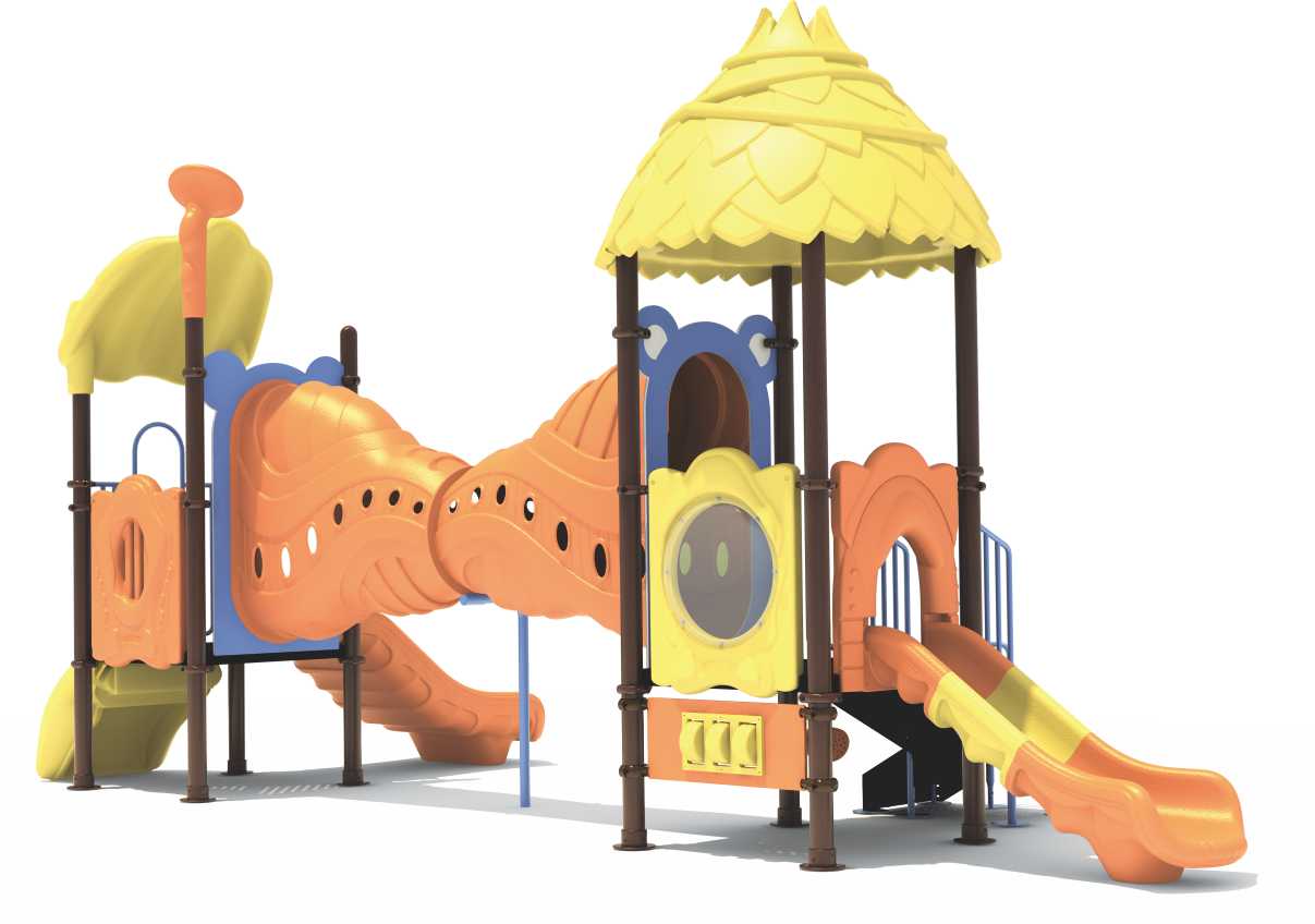 Environmental Fun Safe Outdoor Playground Amusement Park Slide Facility 