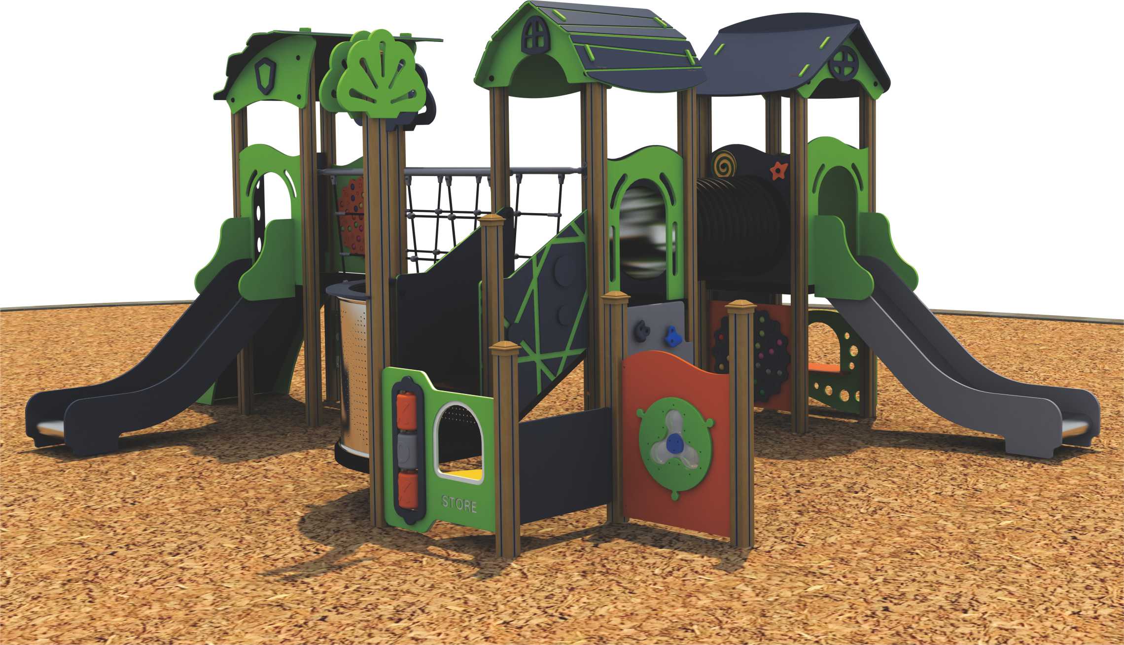 Outdoor Kids Amusement Playgrounds for Public Park 